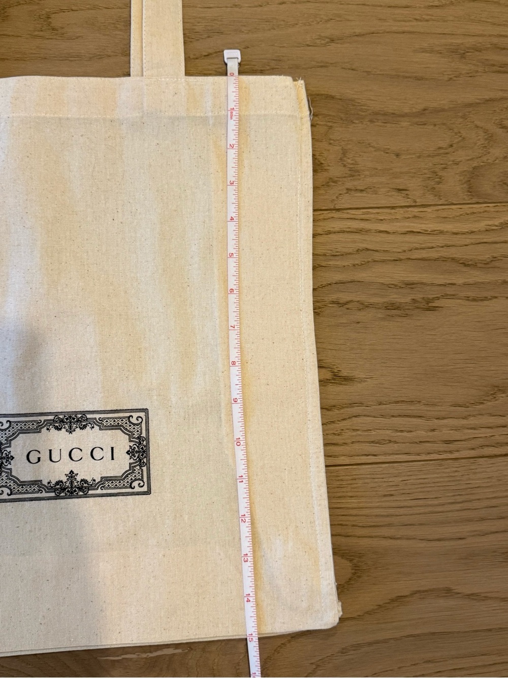 Gucci Cream Canvas Logo Tote Brand New Never Used - Picture 3 of 3